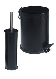 Hermia Juego de baño de 2 piezas en metal negro